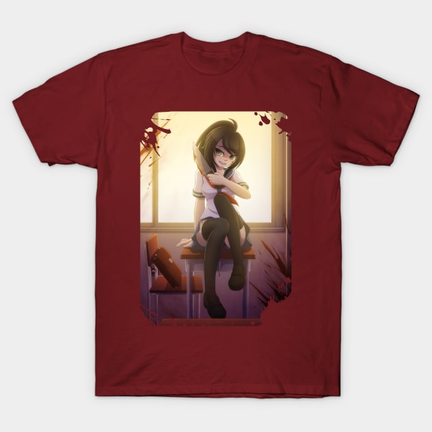 Yandere-chan T-Shirt by Padfootlet